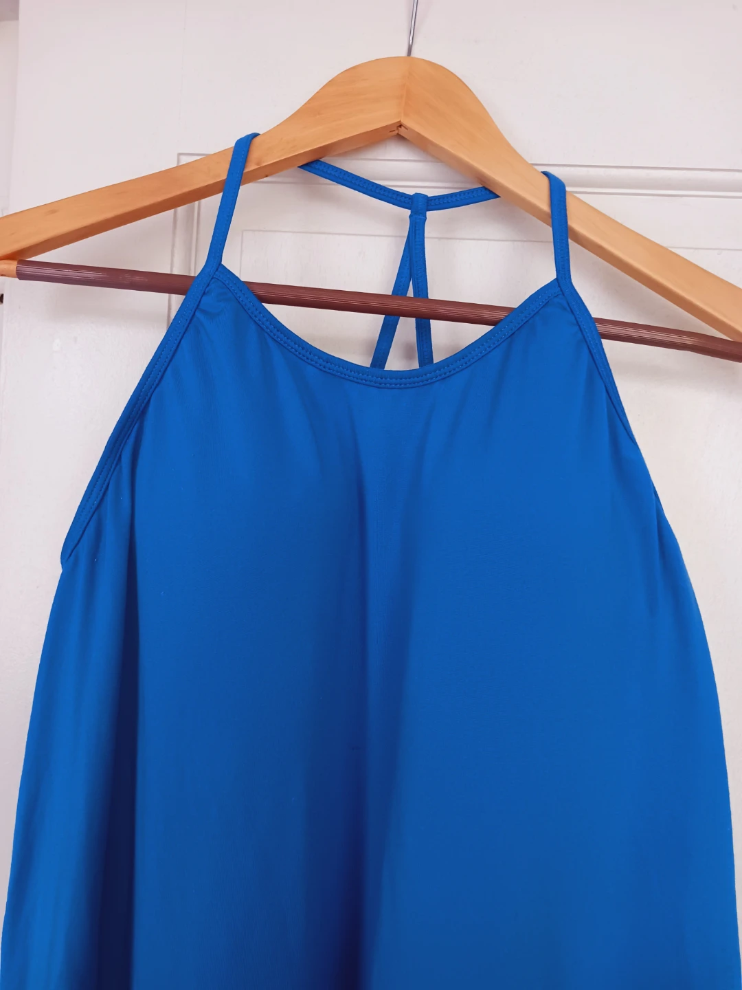 Blue Tank Top with Built-in Bra. Size L. - photo 3