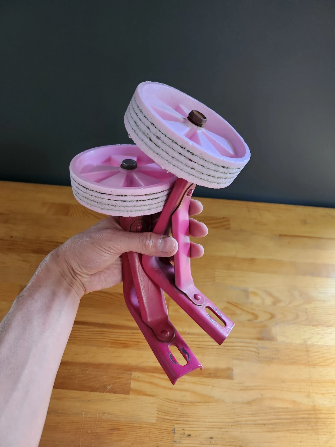 Pink Bicycle Training Wheels - photo 3