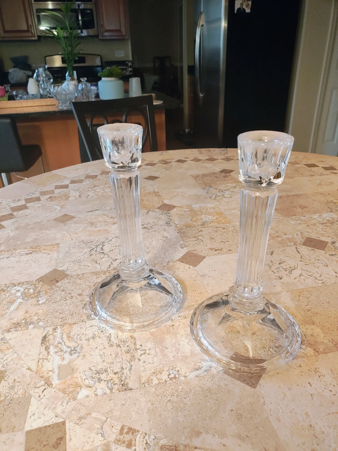 Crystal Candlestick Holders