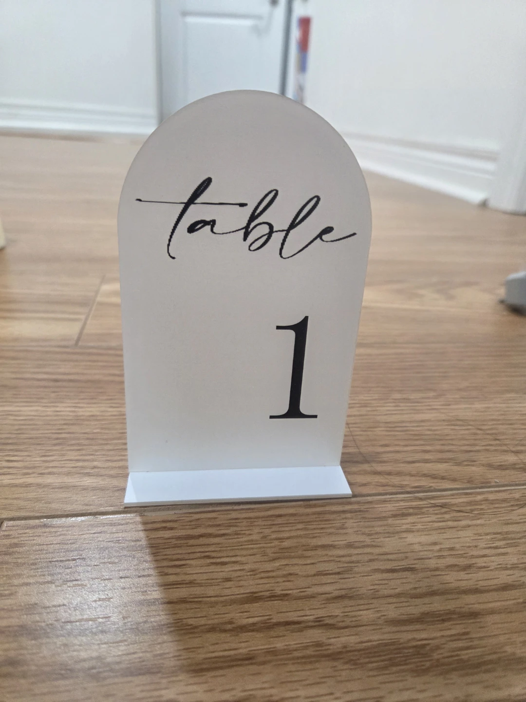 Arch Table Numbers 1-18