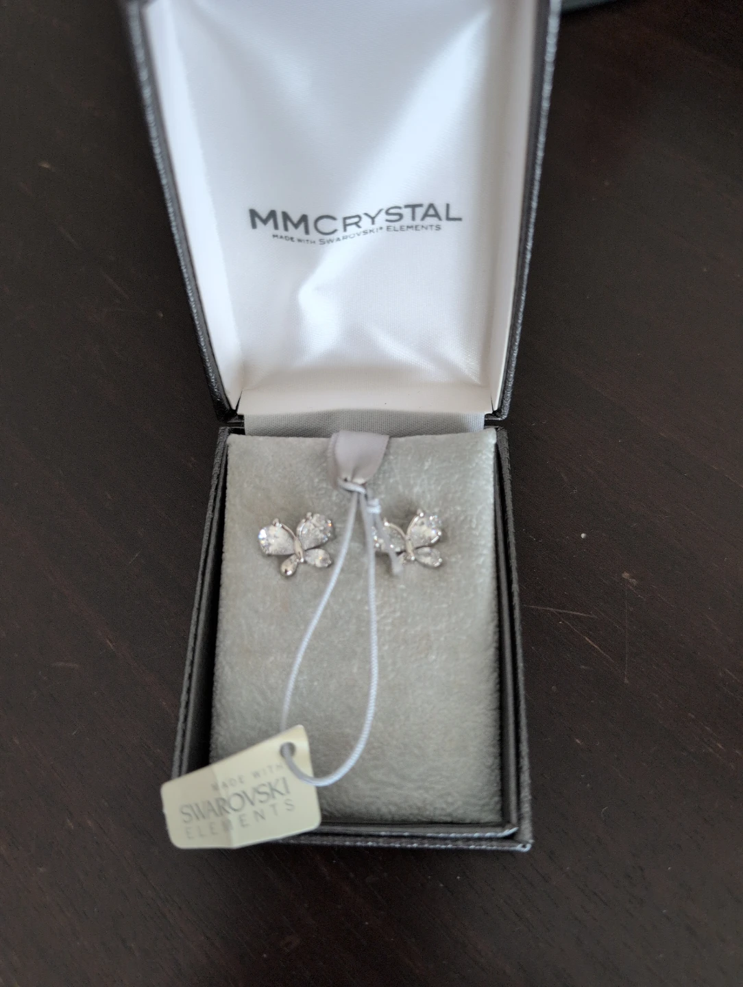 MMCRYSTAL Butterfly Earrings with Swarovski Elements