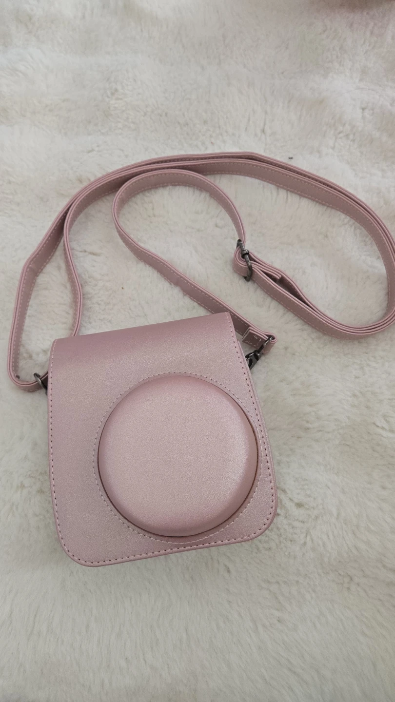 Pink Instax mini 9 Camera Case with Strap