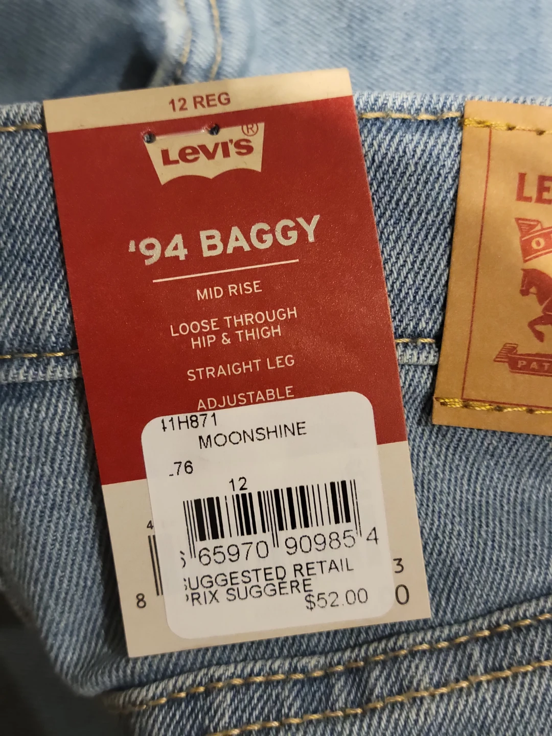 Levi's '94 Baggy Jeans - Size 12 Reg for Girl - photo 4