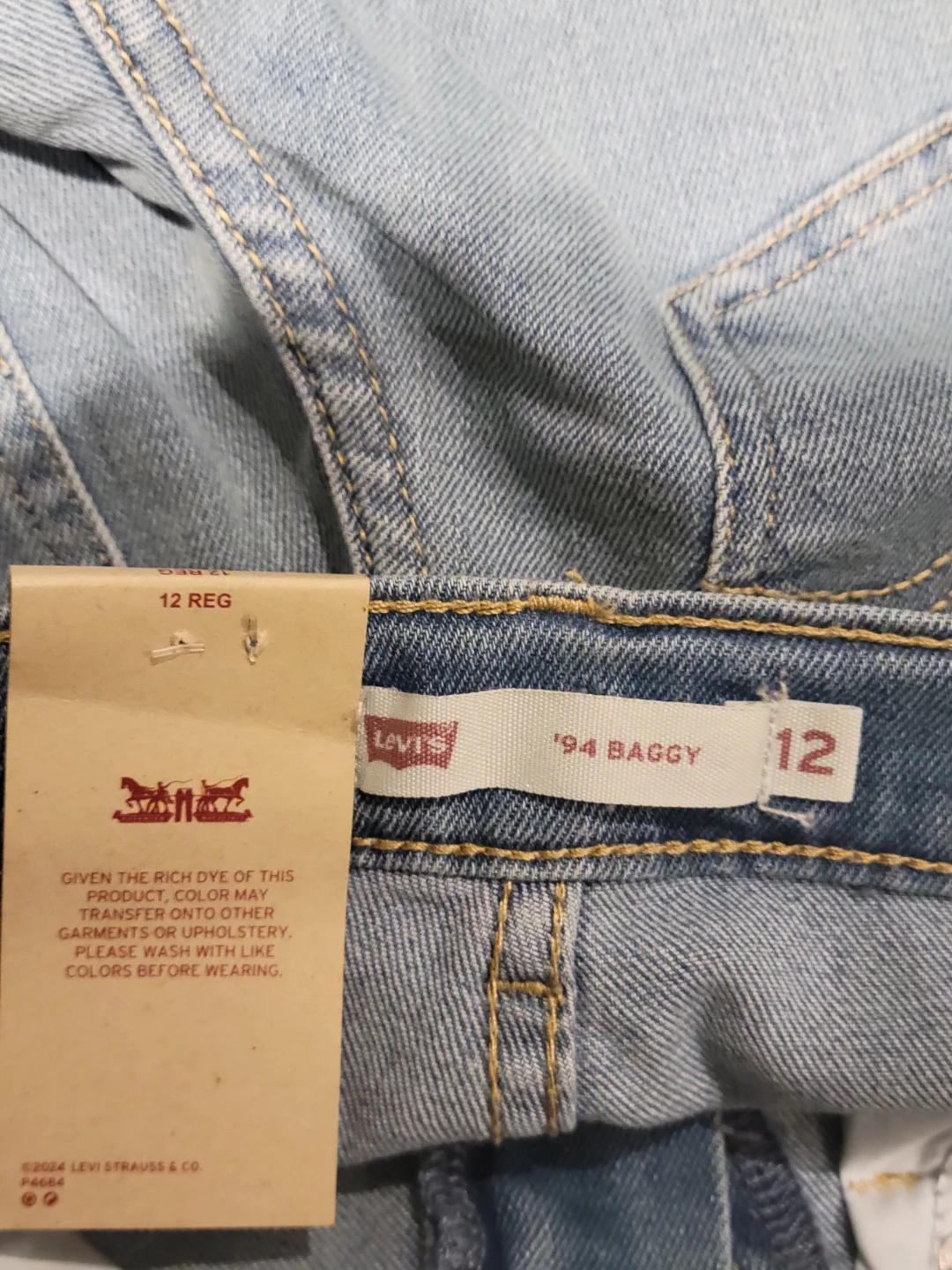 Levi's '94 Baggy Jeans - Size 12 Reg for Girl - photo 5