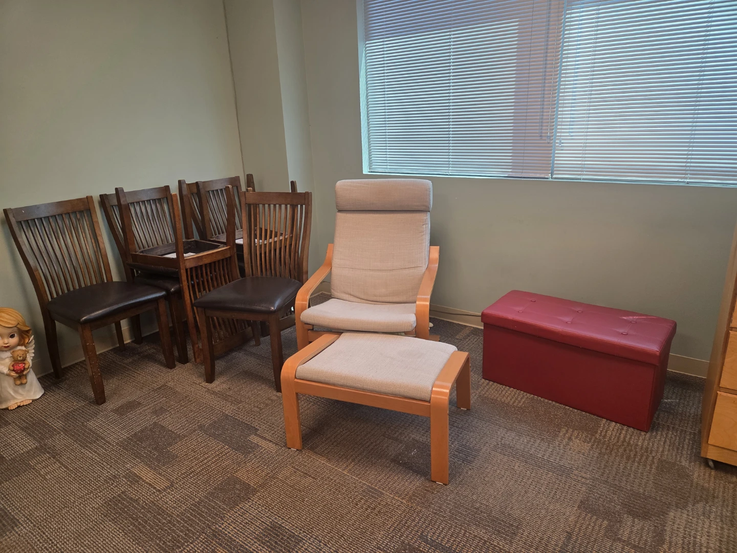 Comfortable Accent Chair with Ottoman - photo 3