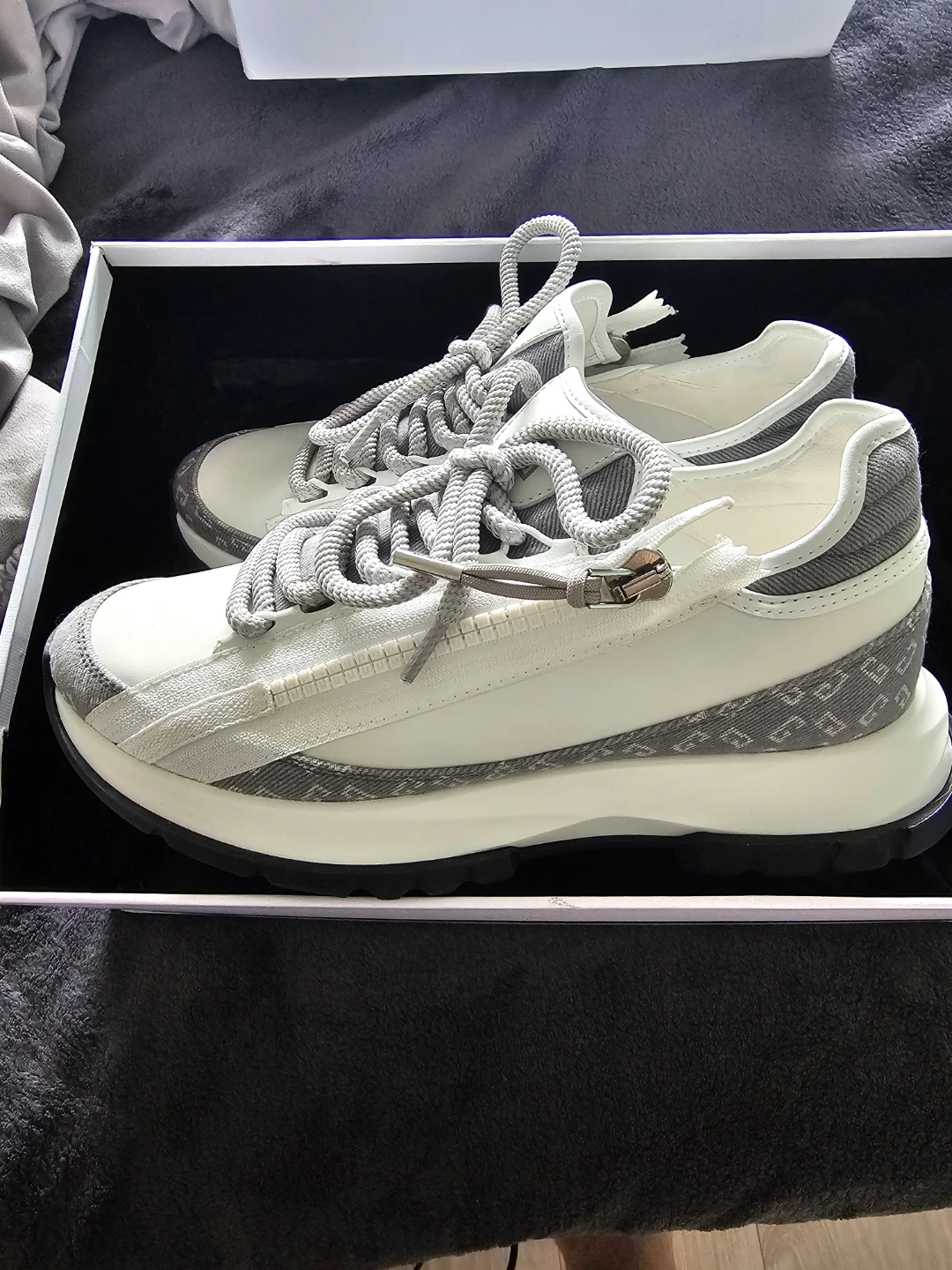 Givenchy White and Grey Sneakers
