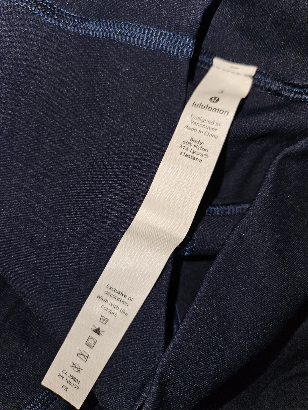 Lululemon Navy Blue Leggings Size 2 - photo 4