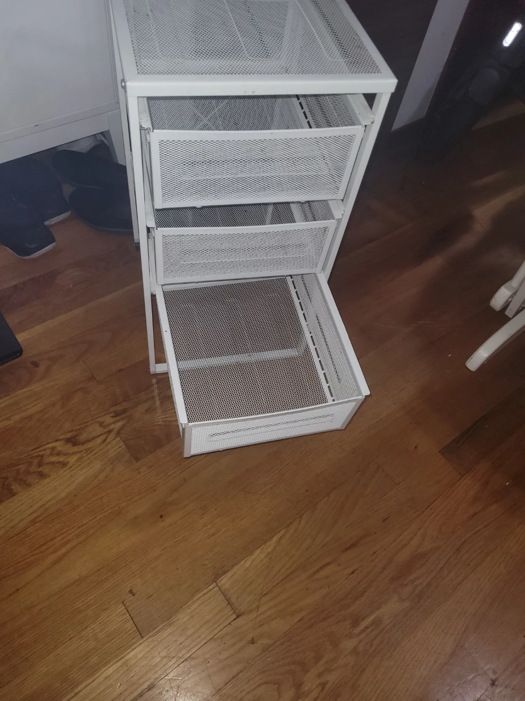 White 3-Drawer Storage Unit - photo 2