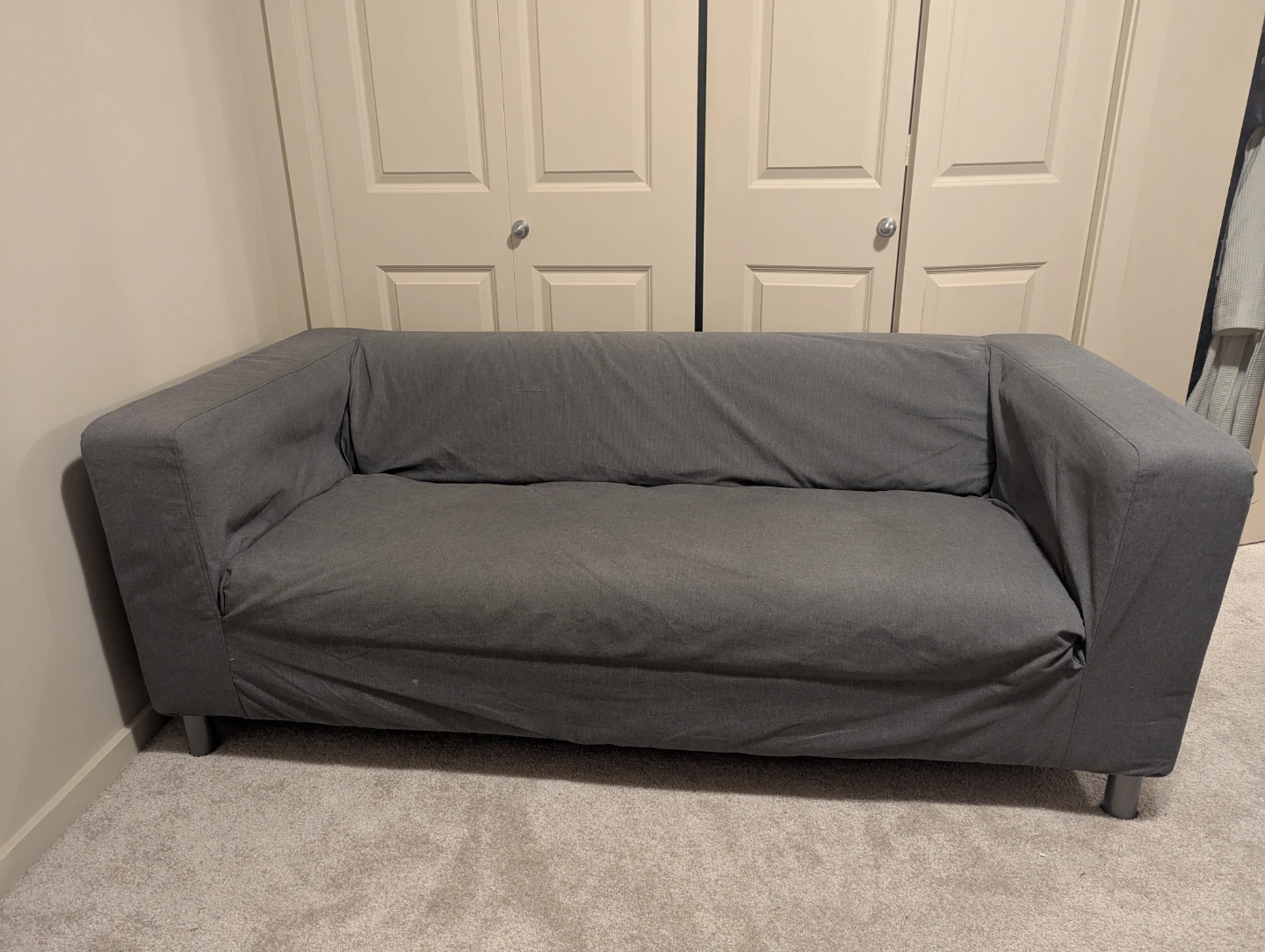 Grey ikea loveseat