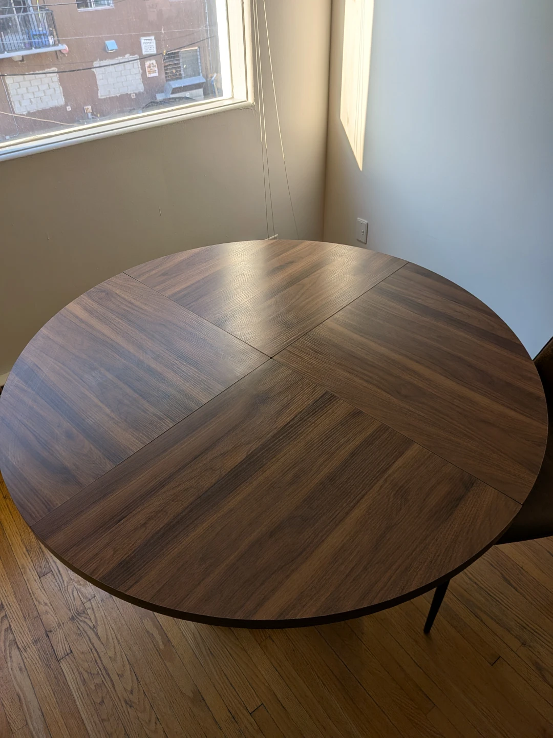 Round Wooden Dining Table and Matching Chairs (Two) - photo 2