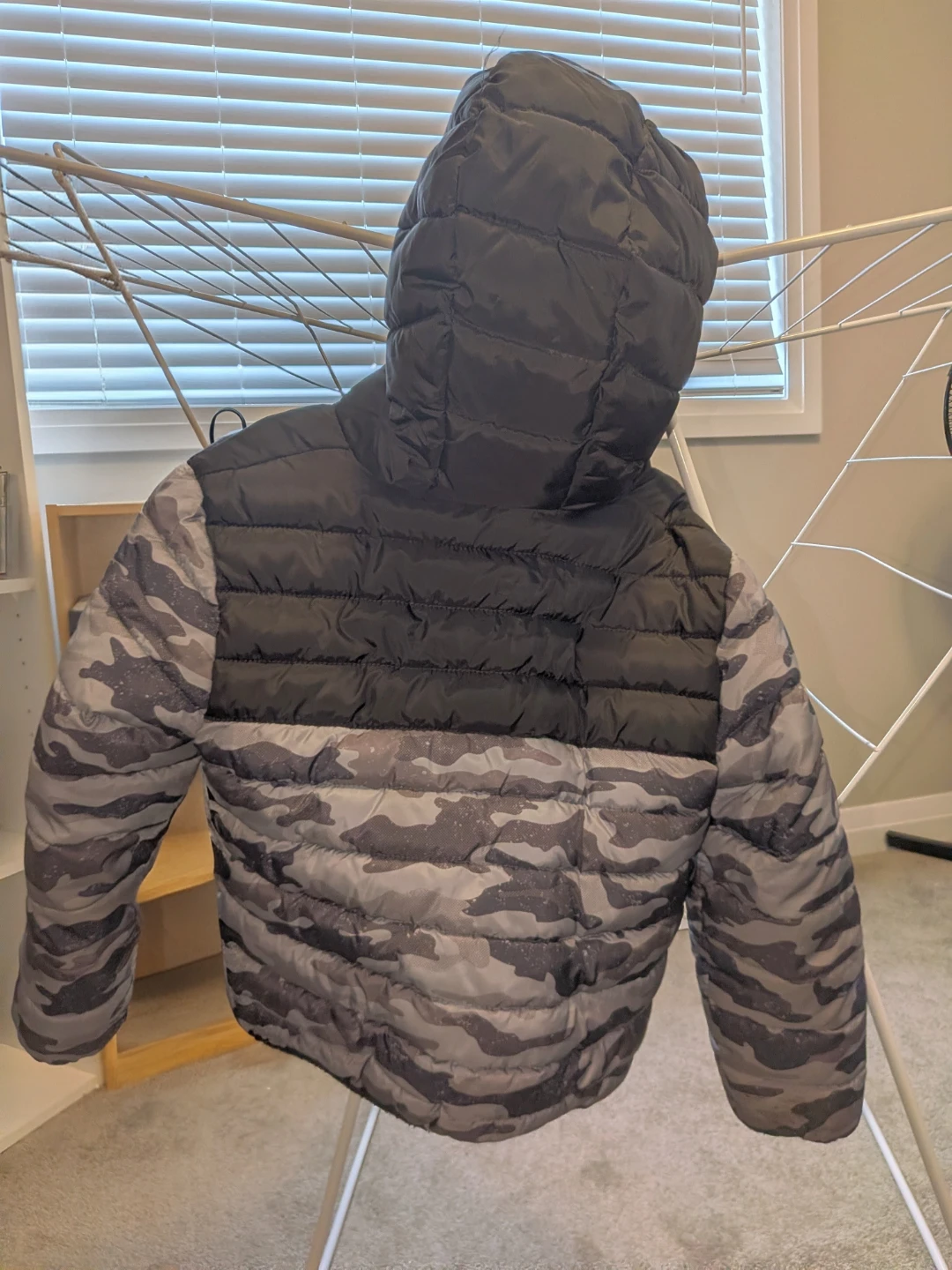 Kids Camo Puffer Jacket - Size 6 - photo 2