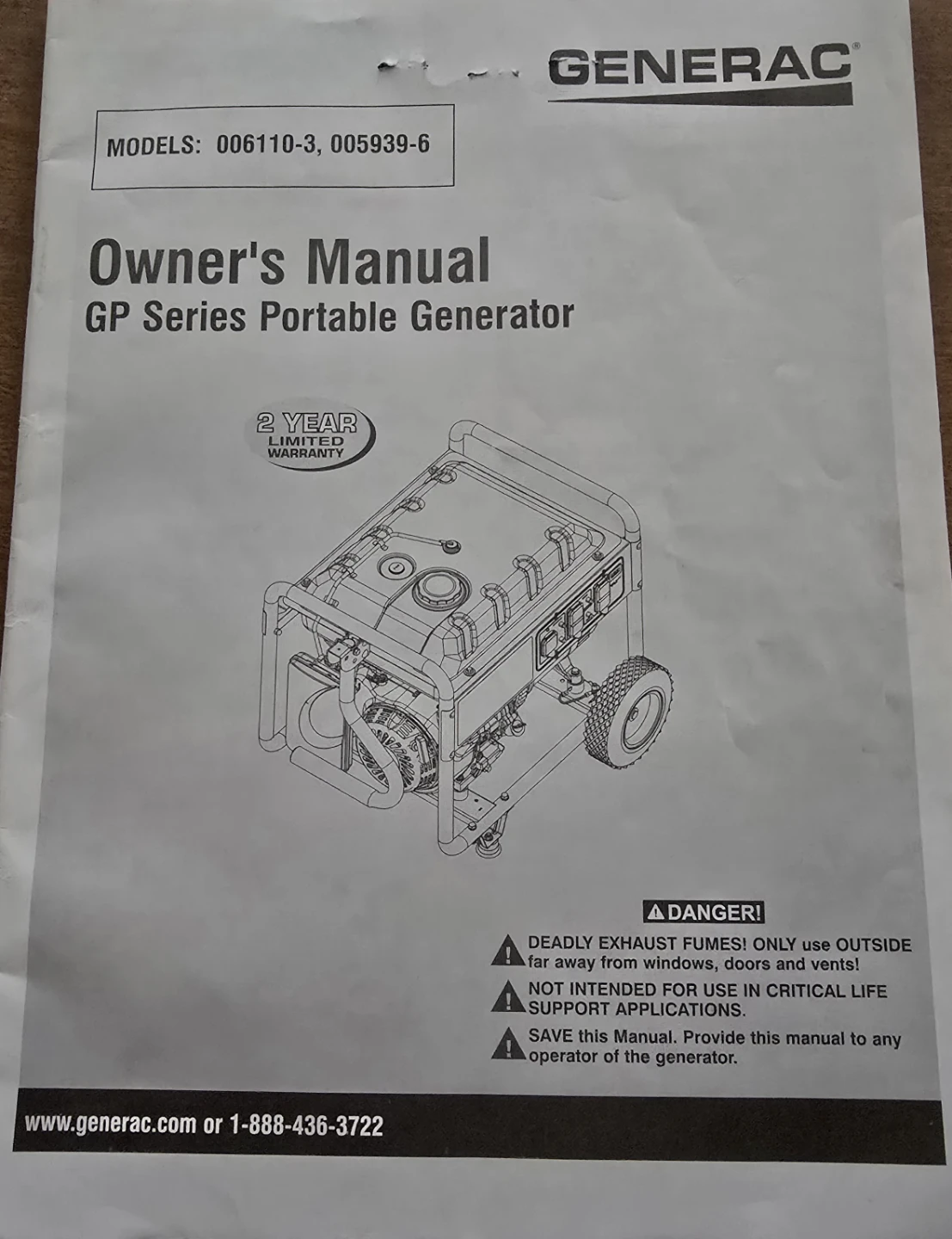 Generac GP5500 generator never used - photo 5
