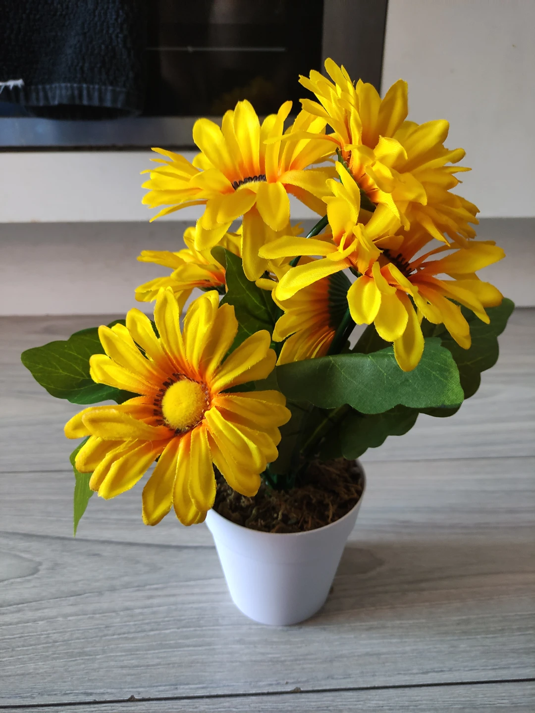 Artificial Yellow Daisy Potted Plant #freecycle