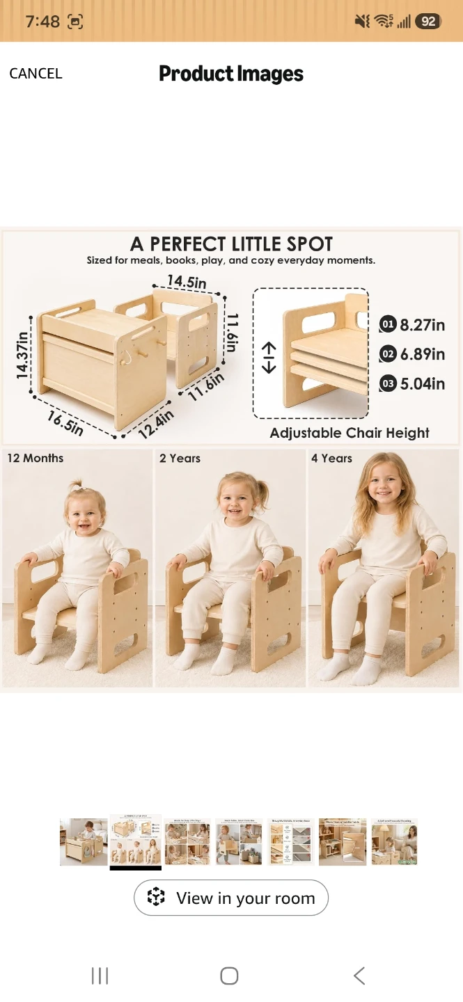 Wooden Adjustable Kids Activity Table and Chair Set - photo 2