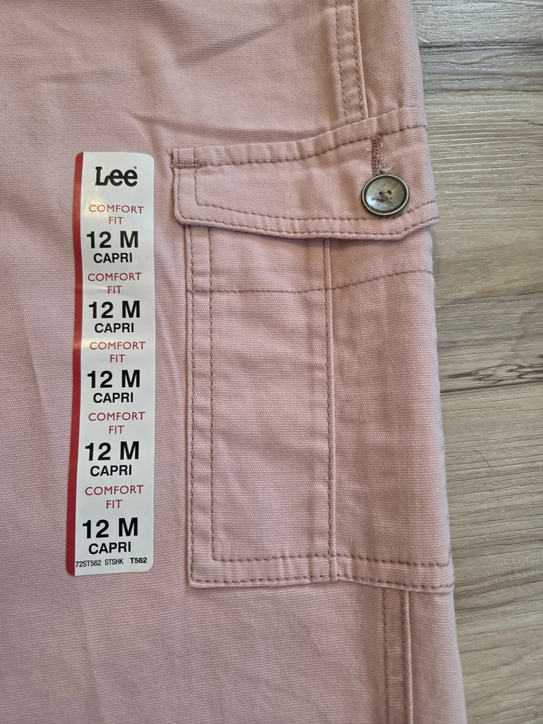 Lee Women's Capri Pants Size 12 Medium Pink Comfort Fit - photo 3