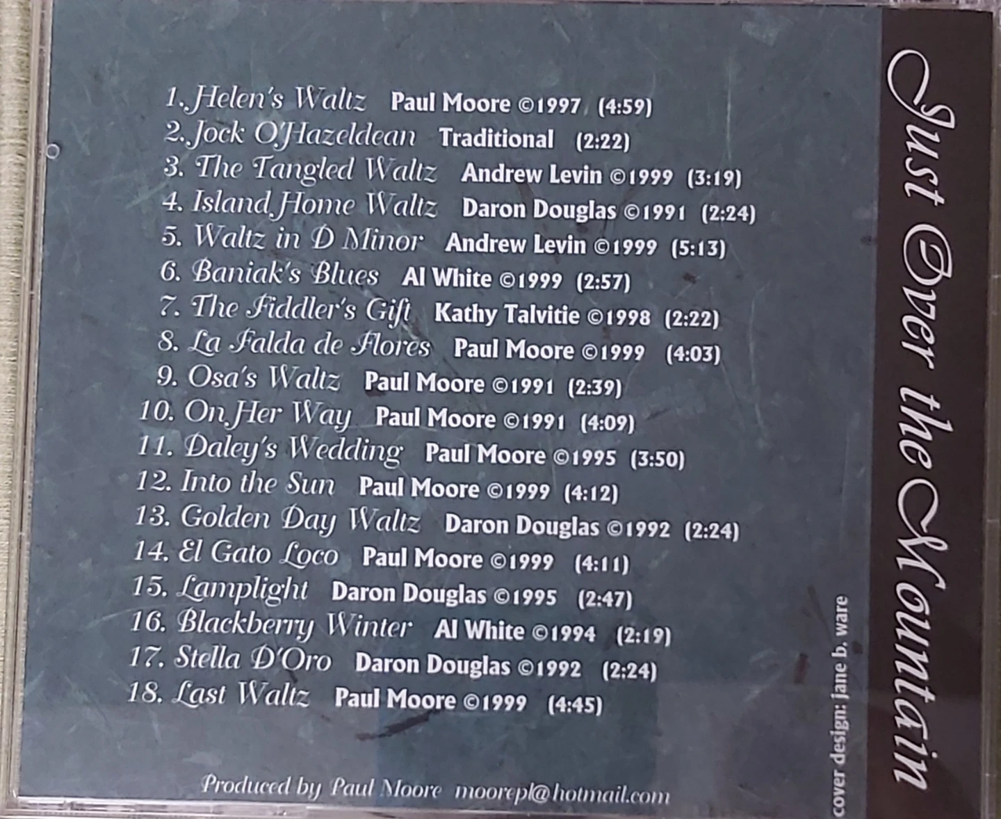 Just Over the Mountain: Waltzes for Family & Friends CD - photo 2