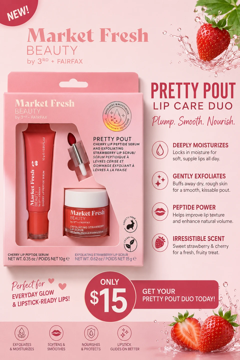Market Fresh Beauty Pretty Pout Lip Care Duo