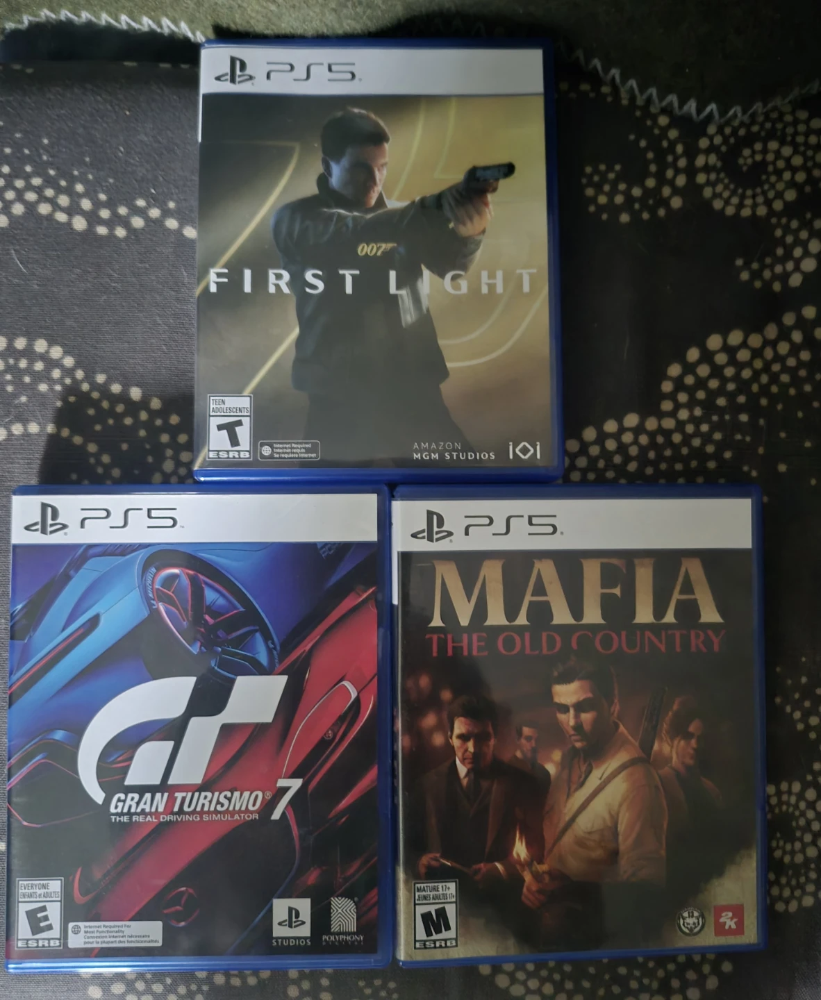 PS5 Games - Gran Turismo 7, Mafia: The Old Country, 007