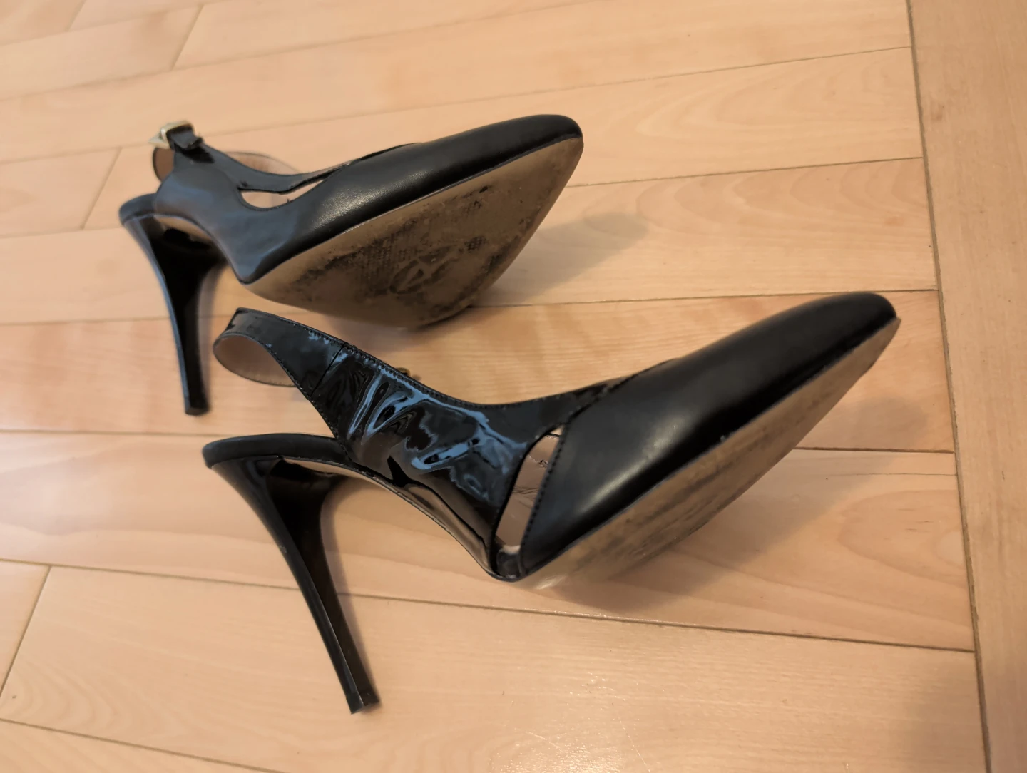 Progetto Black Slingback Heels - photo 2