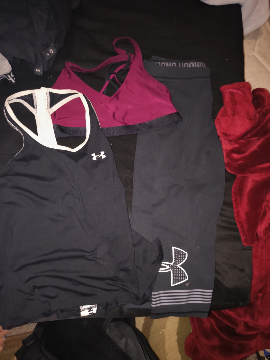 Under Armour Athletic Tank Top and Sports Bra Set