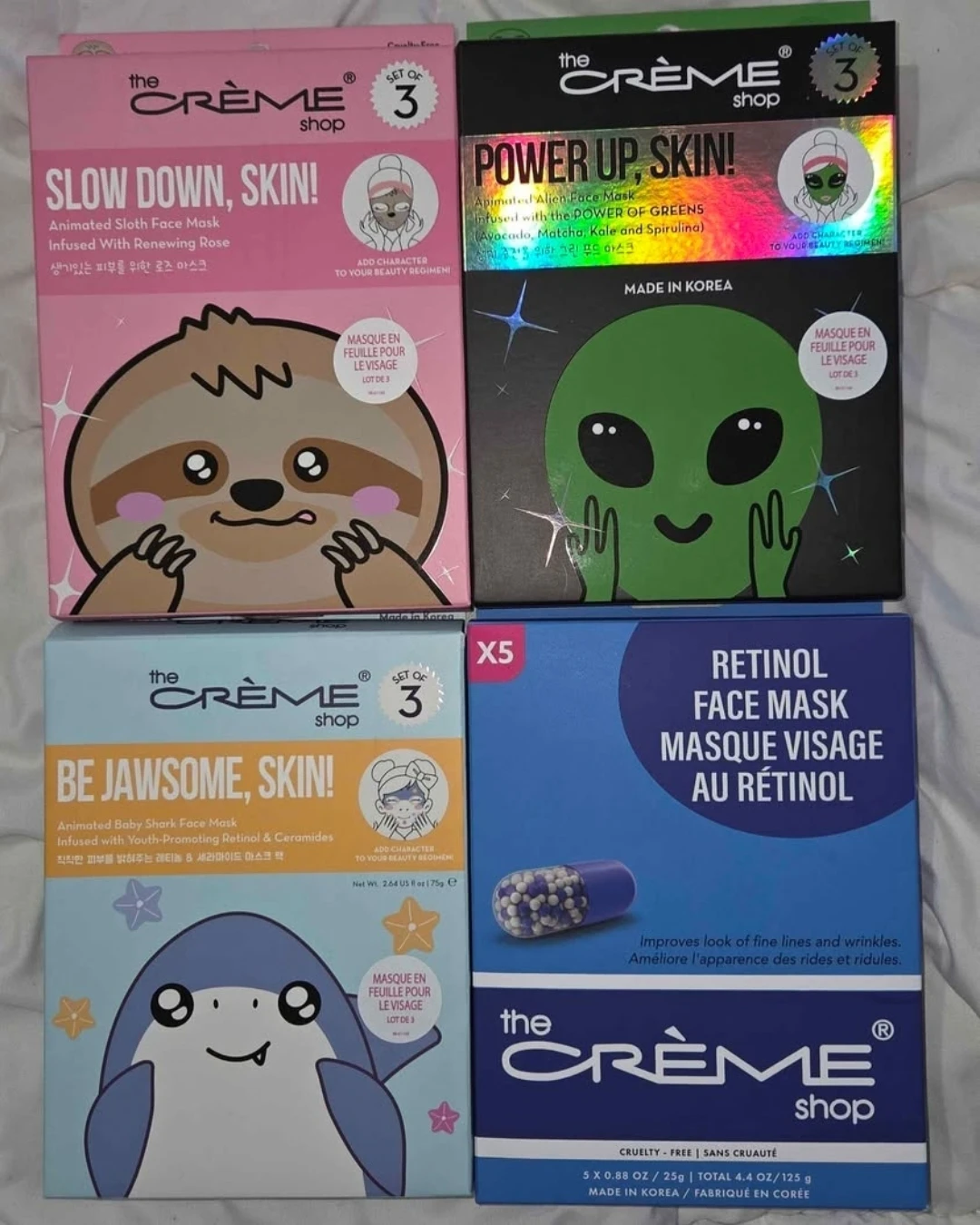 The Crème Shop Face Masks