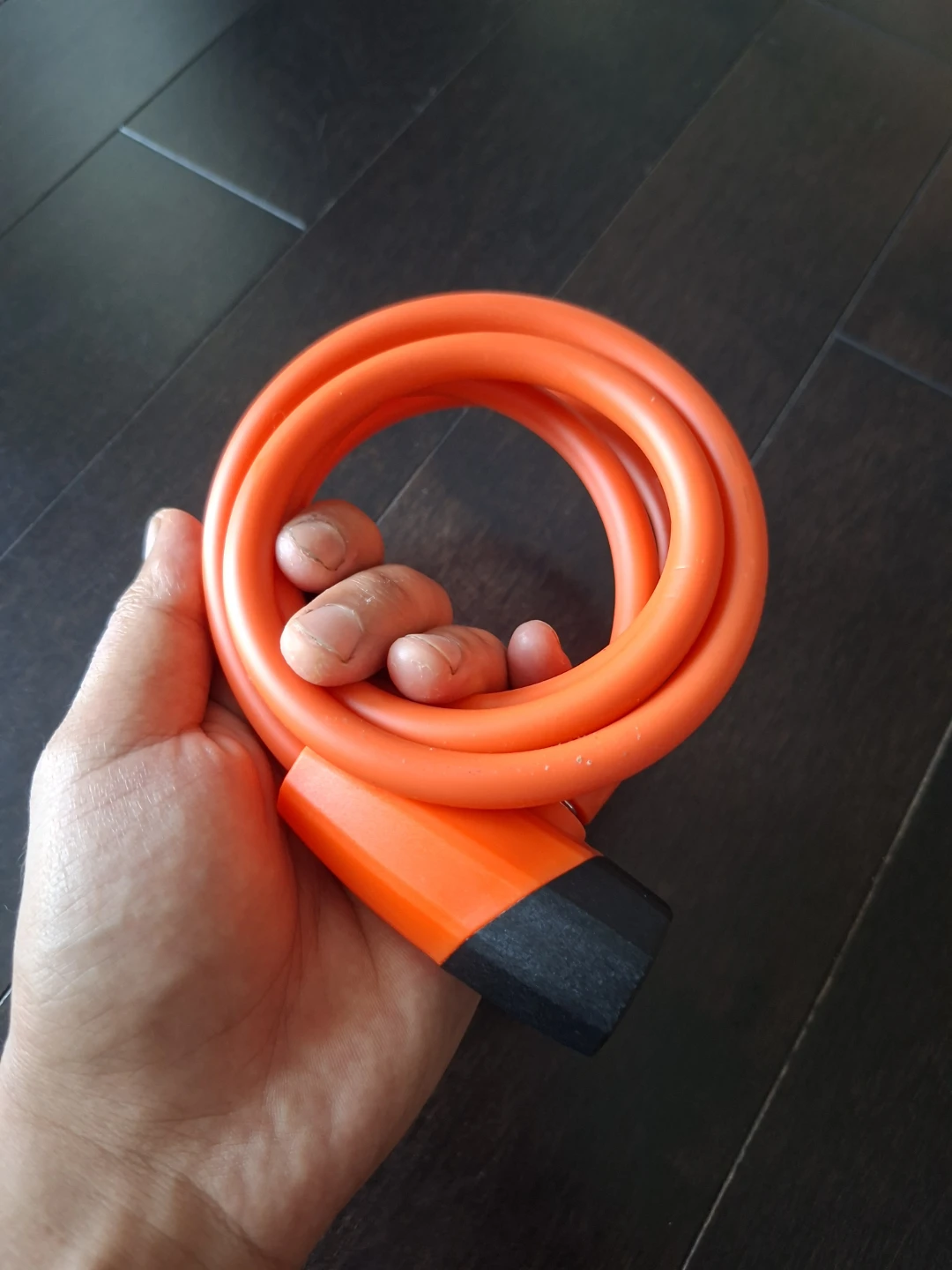 Orange Coil Bike Lock with 2 Keys - photo 3