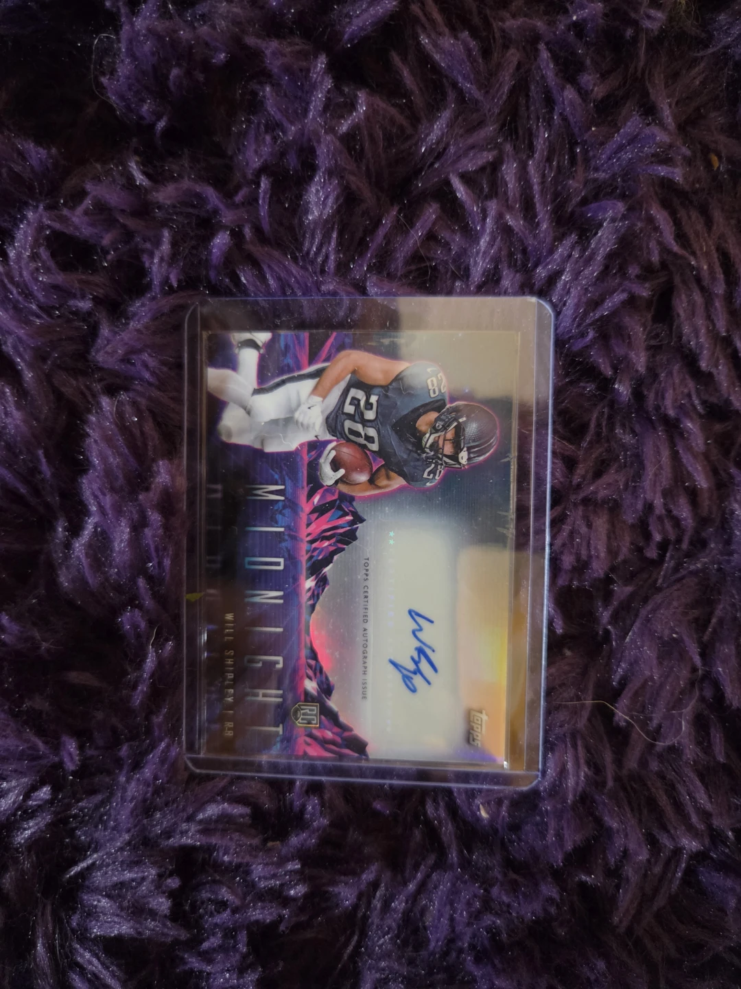 Will Shipley Rookie Auto Card - Topps Certified Autograph