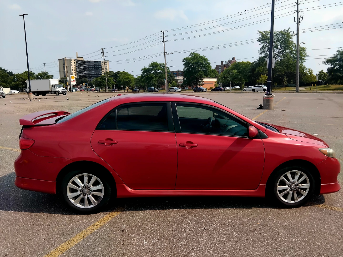 2009 Red Toyota Corolla Sedan