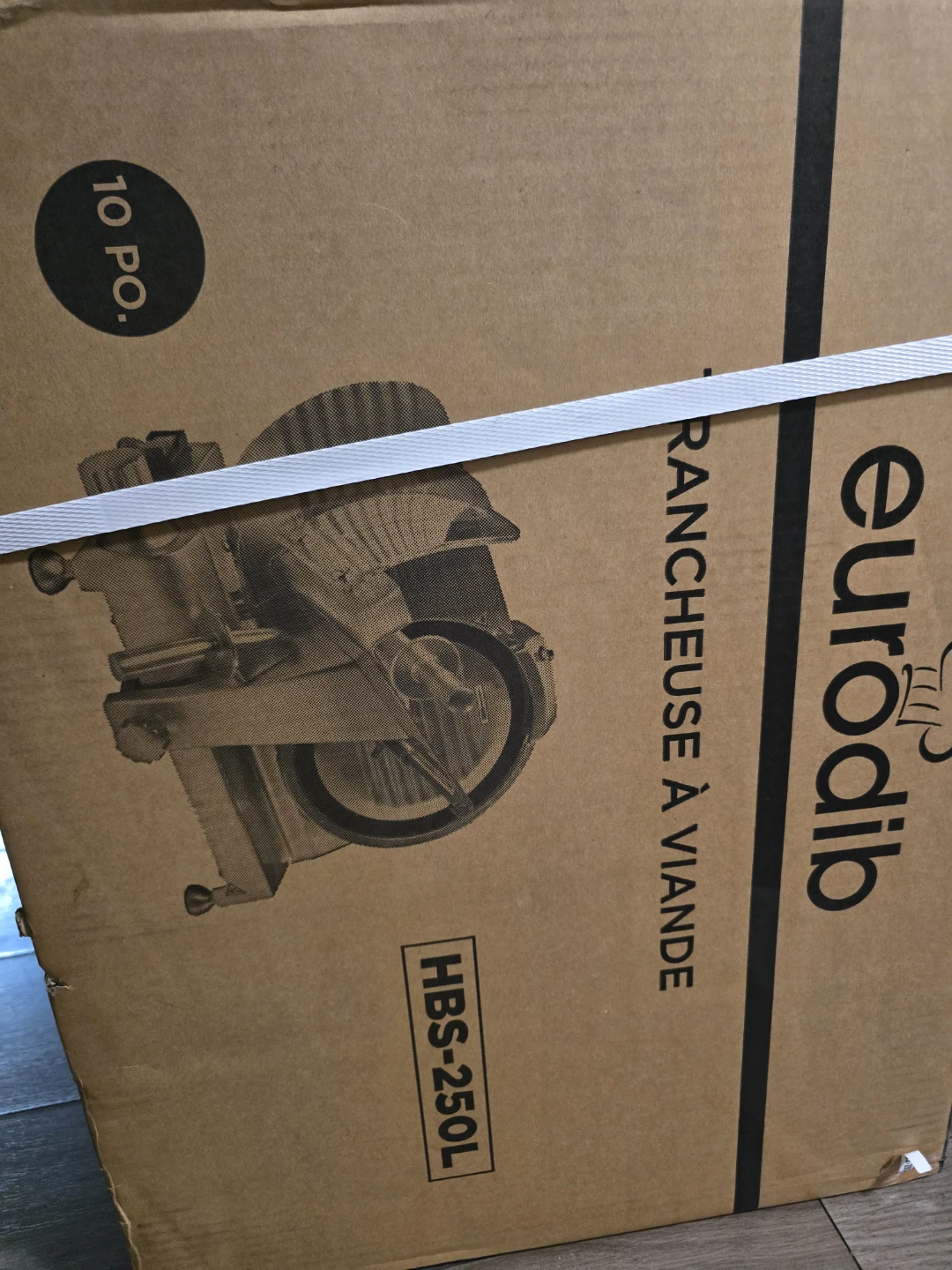 BRAND NEW Eurodib Meat Slicer HBS-250L 10"