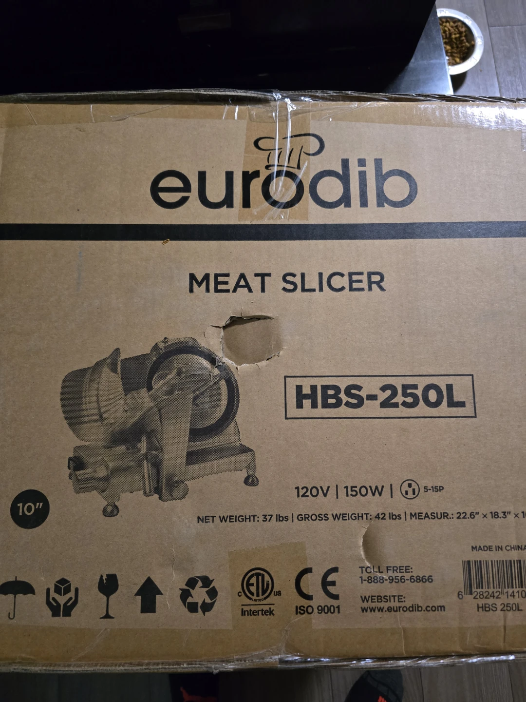 BRAND NEW Eurodib Meat Slicer HBS-250L 10" - photo 2