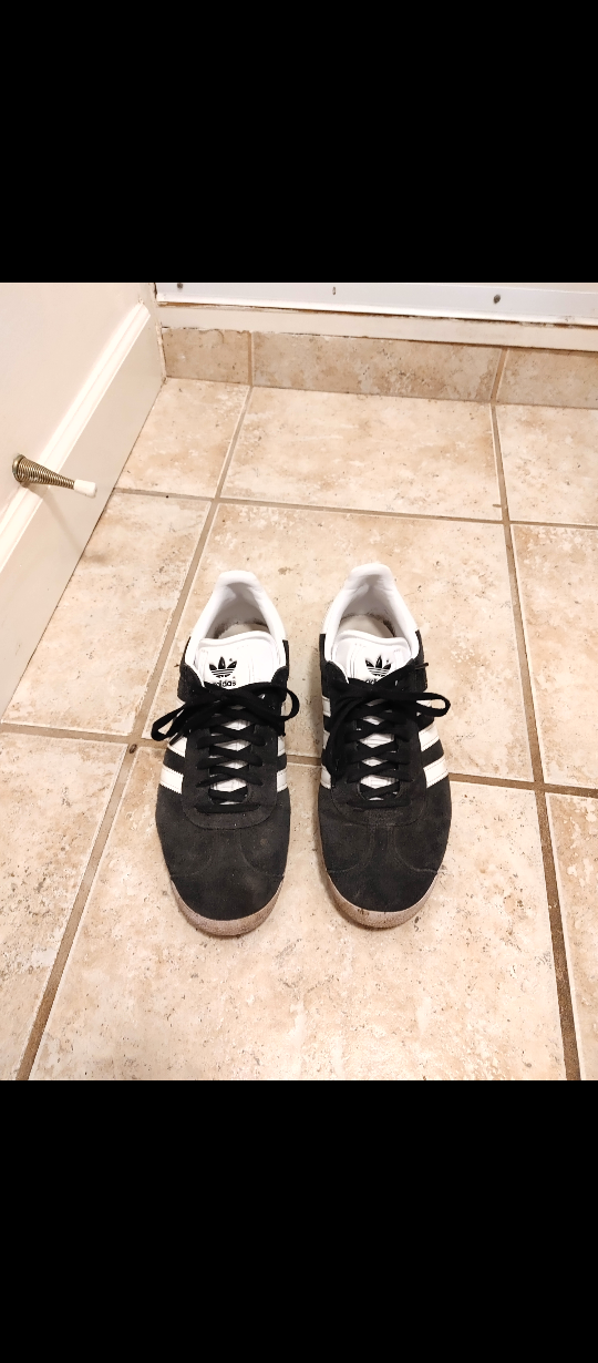 Adidas Gazelle Black White Suede Sneakers size 8.5 - photo 4