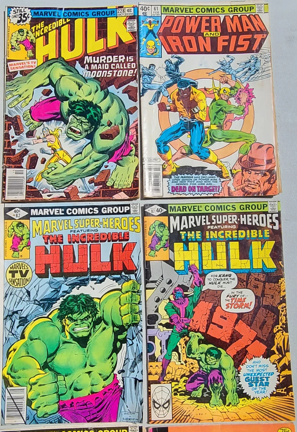 12 x 1970s 1980s Comic Books - Spider-Man, The Hulk, Etc. - photo 3