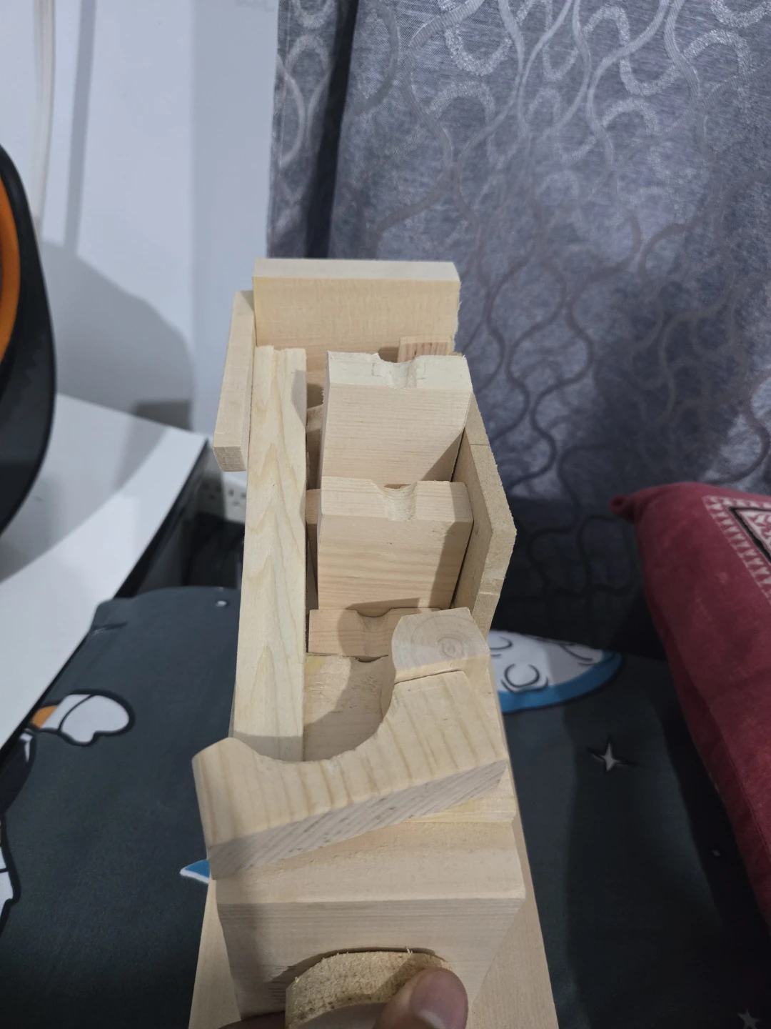 Wooden Mechanical marbles machine Model - photo 2