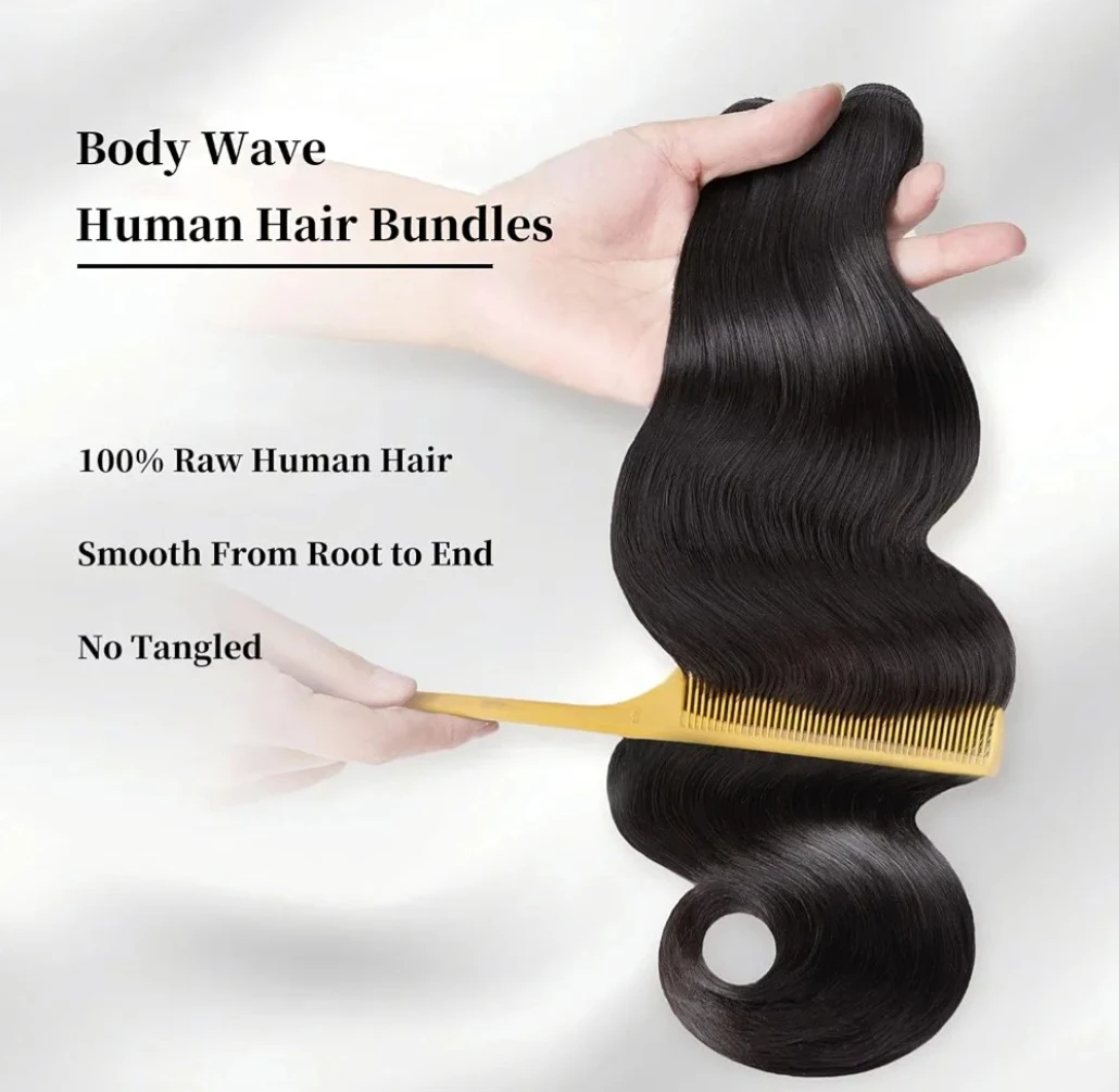 Body Wave 17A Raw Human Hair Bundles - photo 3