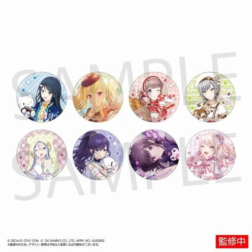 (FULL BOX ) Project Sekai x Sanrio Glitter Badge - photo 2