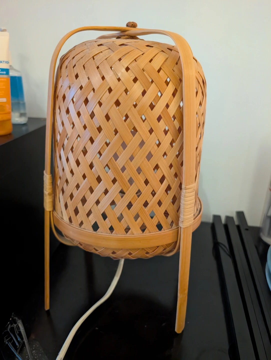 Woven Bamboo Table Lamp from IKEA
