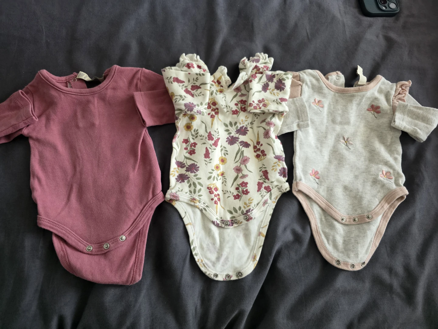 Fancy Baby Girl Bodysuits bundle 0-3 Months