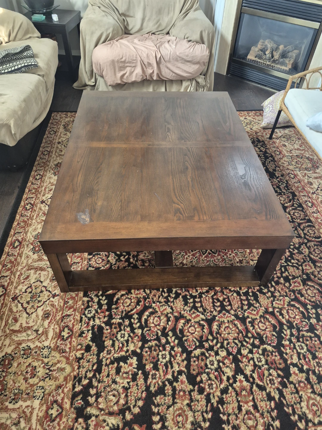 Dark Wood Coffee Table