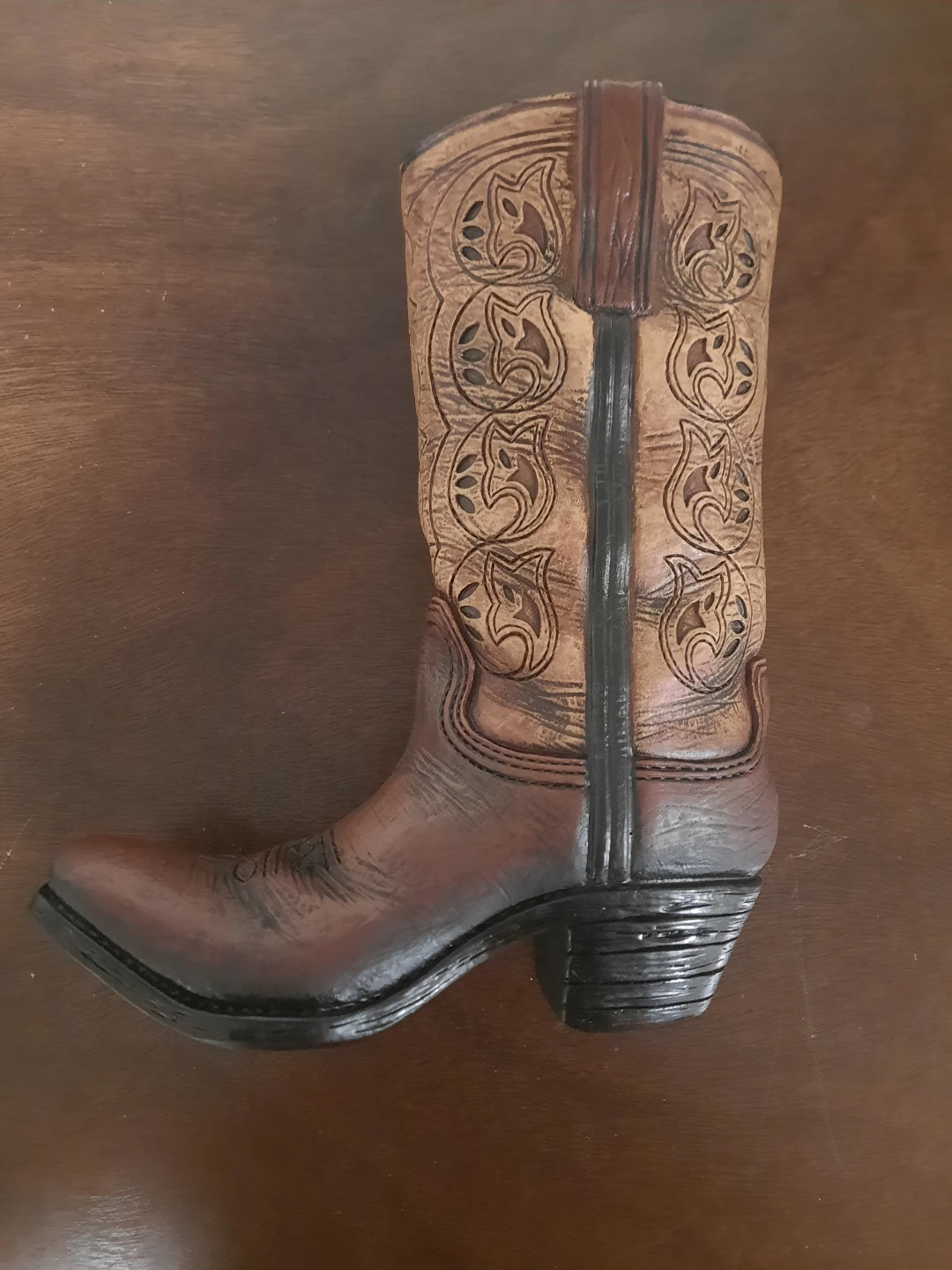 Cowboy Boot Vase. 9" high - photo 2