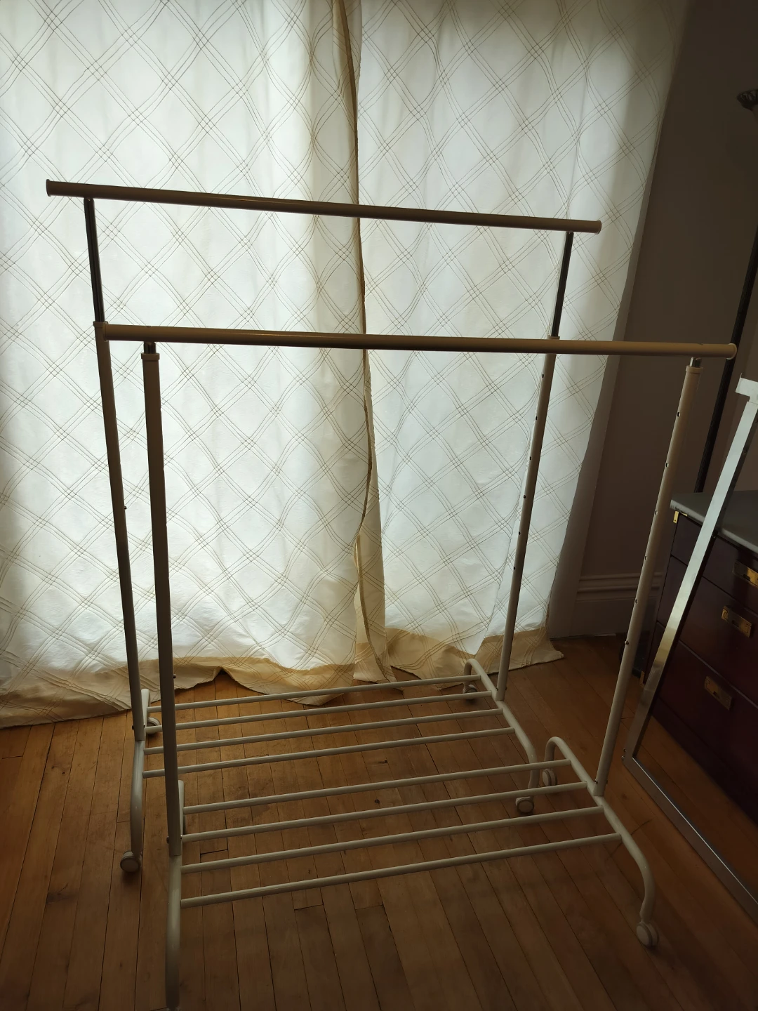Two Clothes Racks with Wheels