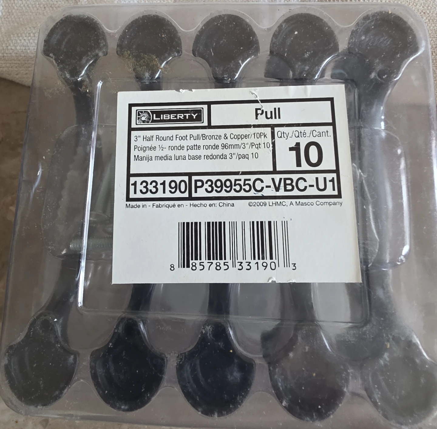 Half Round Foot Pulls - Bronze (10 Pack) & wooden door knobs - photo 2