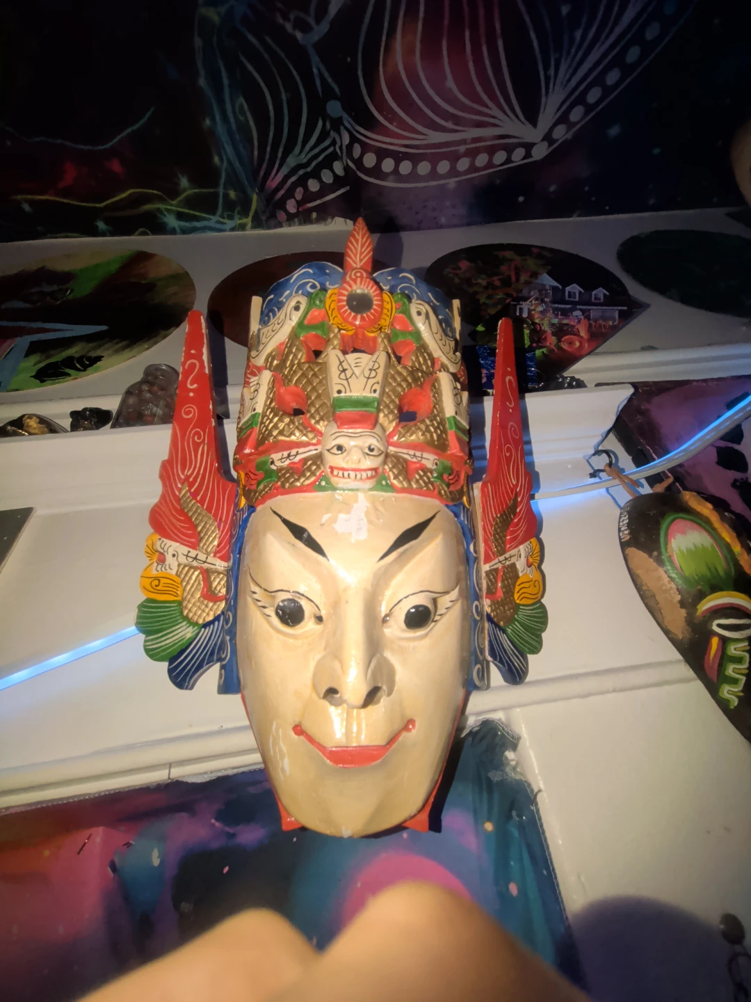 Decorative Hand-Painted Wooden Masks from China
