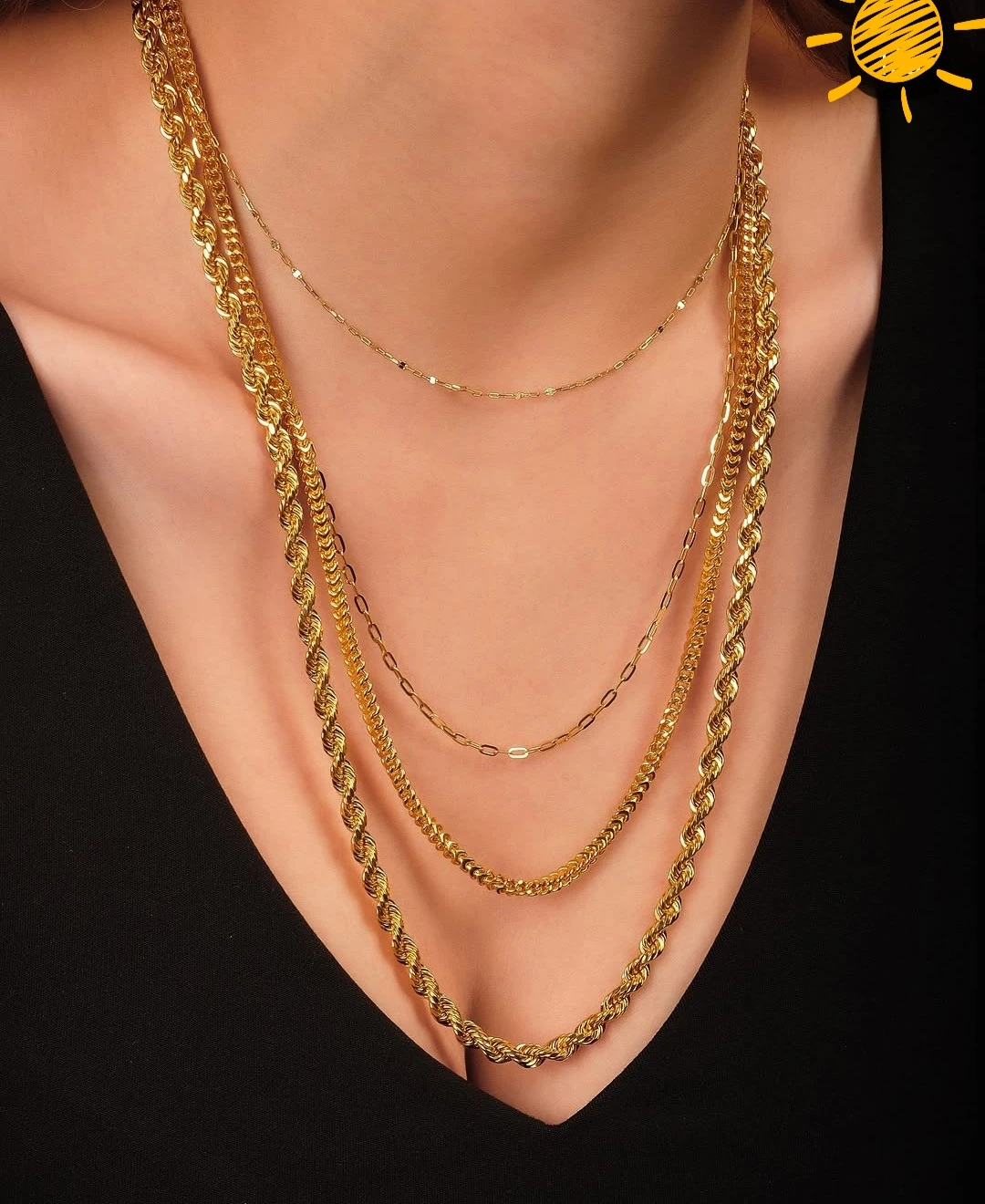 18k gold filled chaîn  necklace
