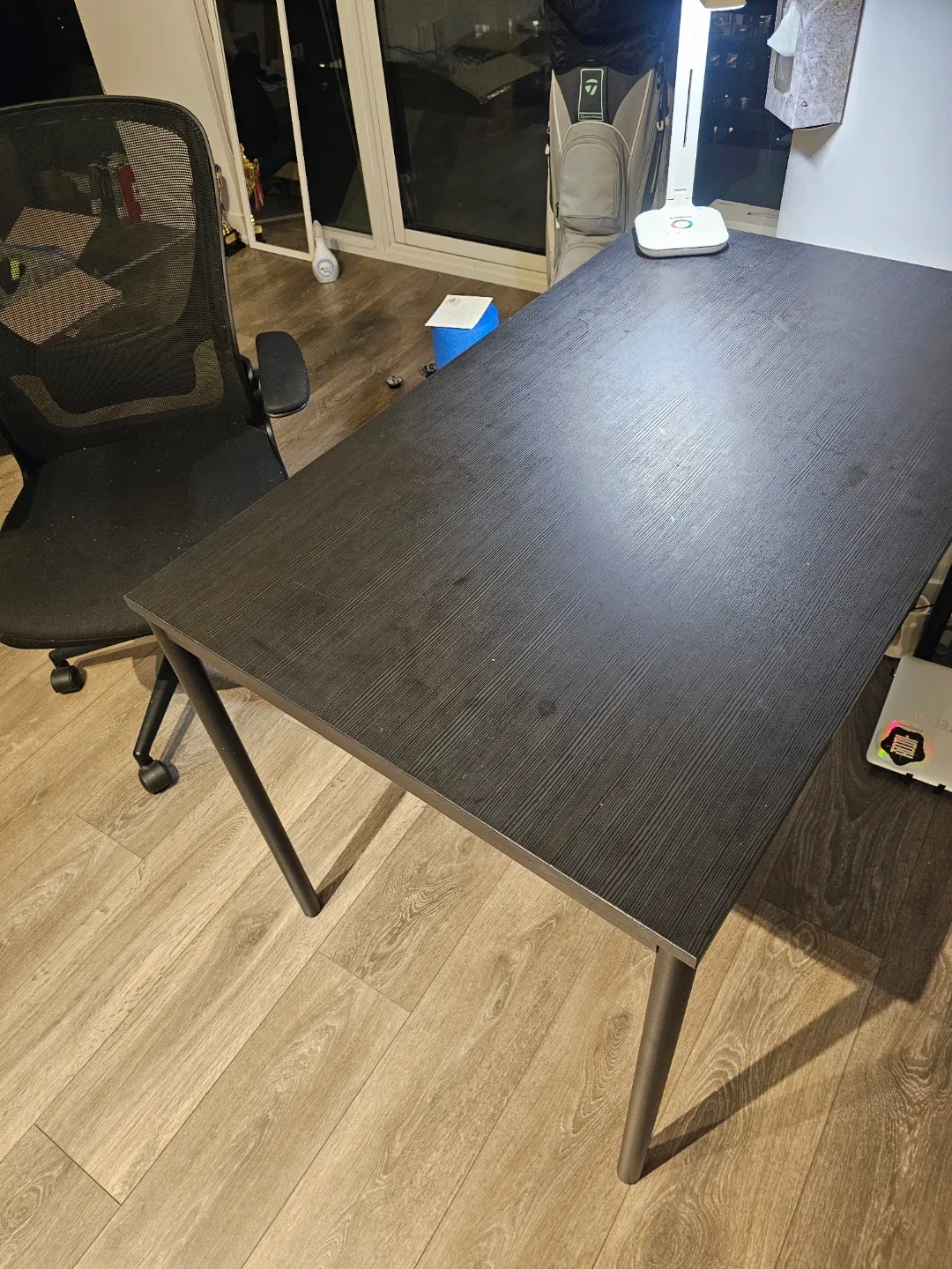 IKEA black table & Chair