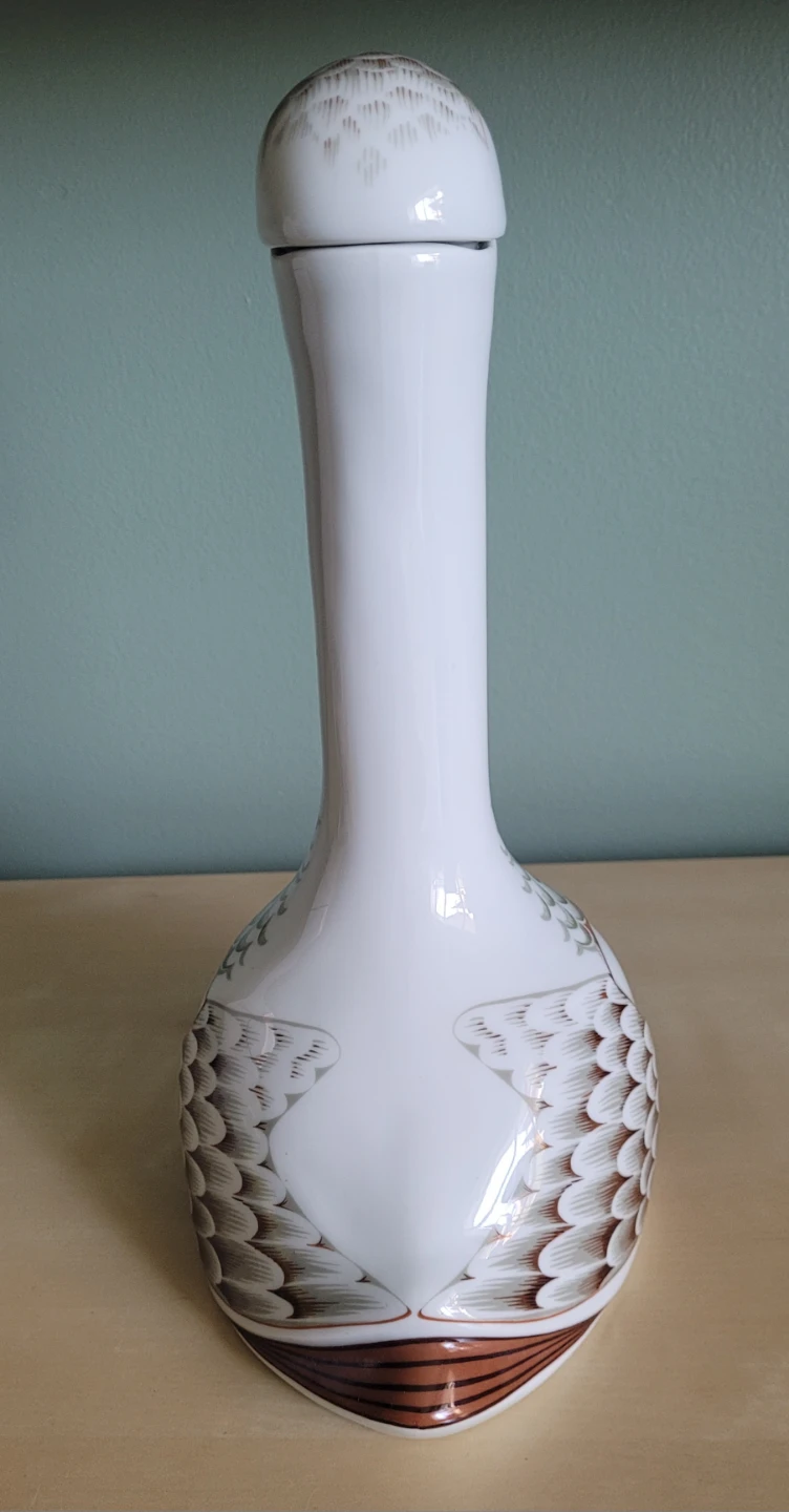 Rare Limoges Chabot XO Armagnac Goose Decanter - photo 3