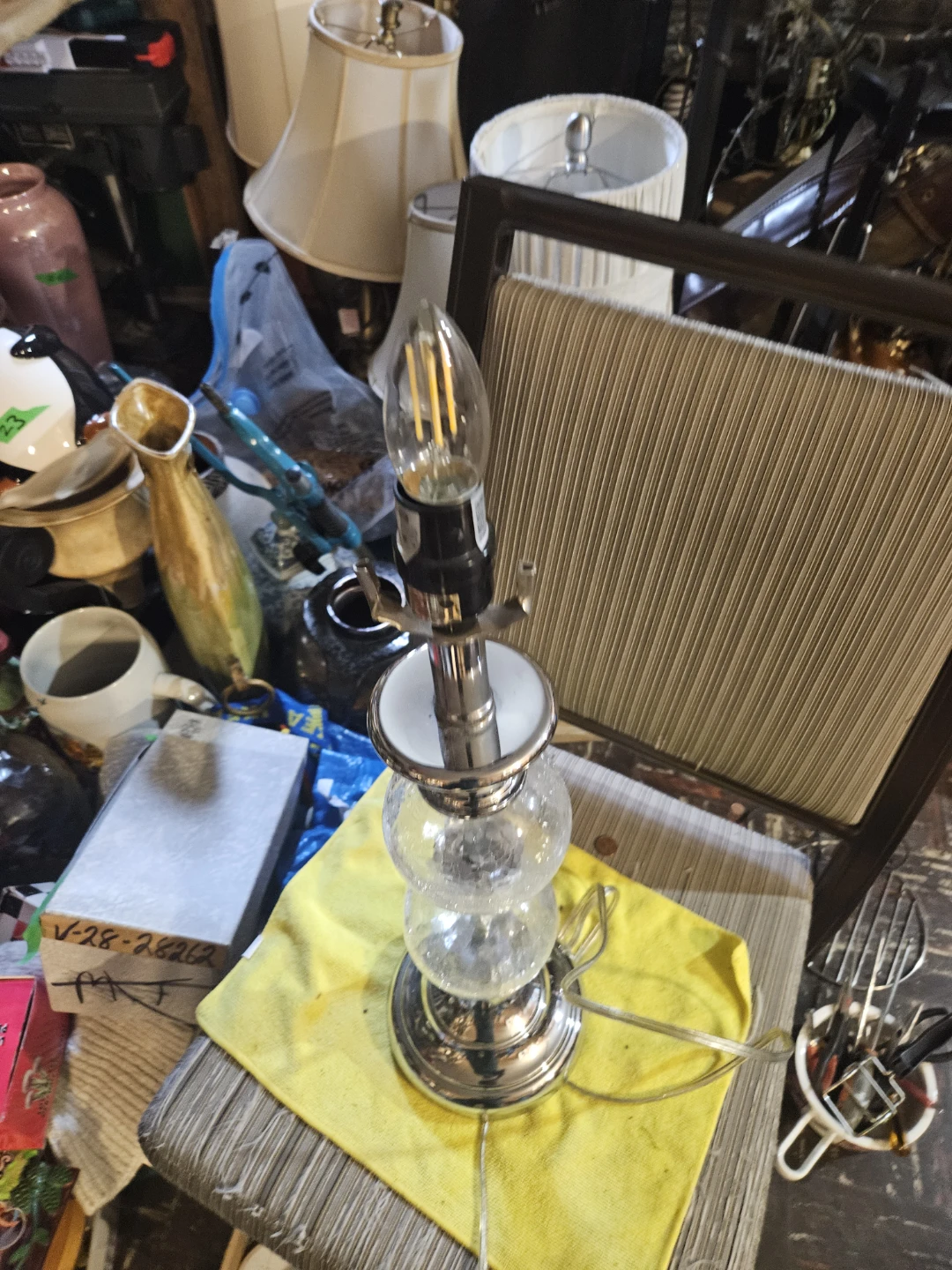 Glass Globe Table Lamp - photo 3
