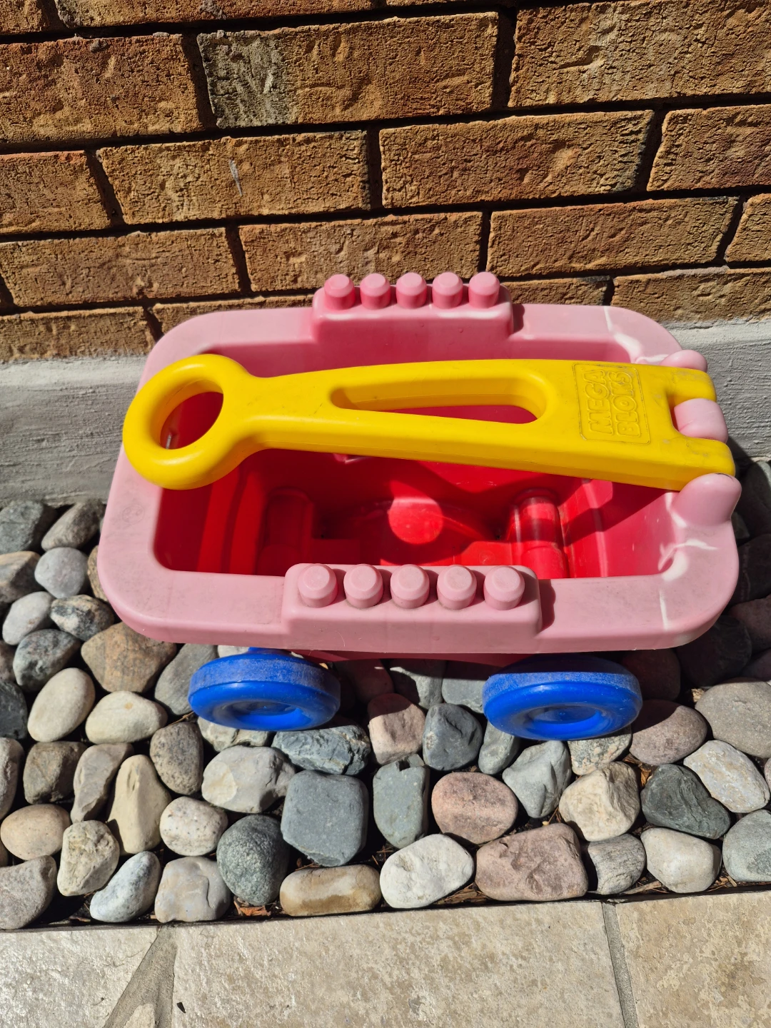 Little Tikes Pink Wagon with Yellow Handle Toy