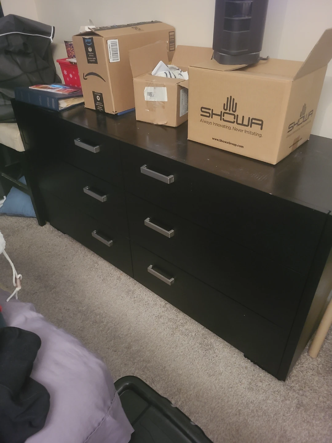 Black 6-Drawer Dresser