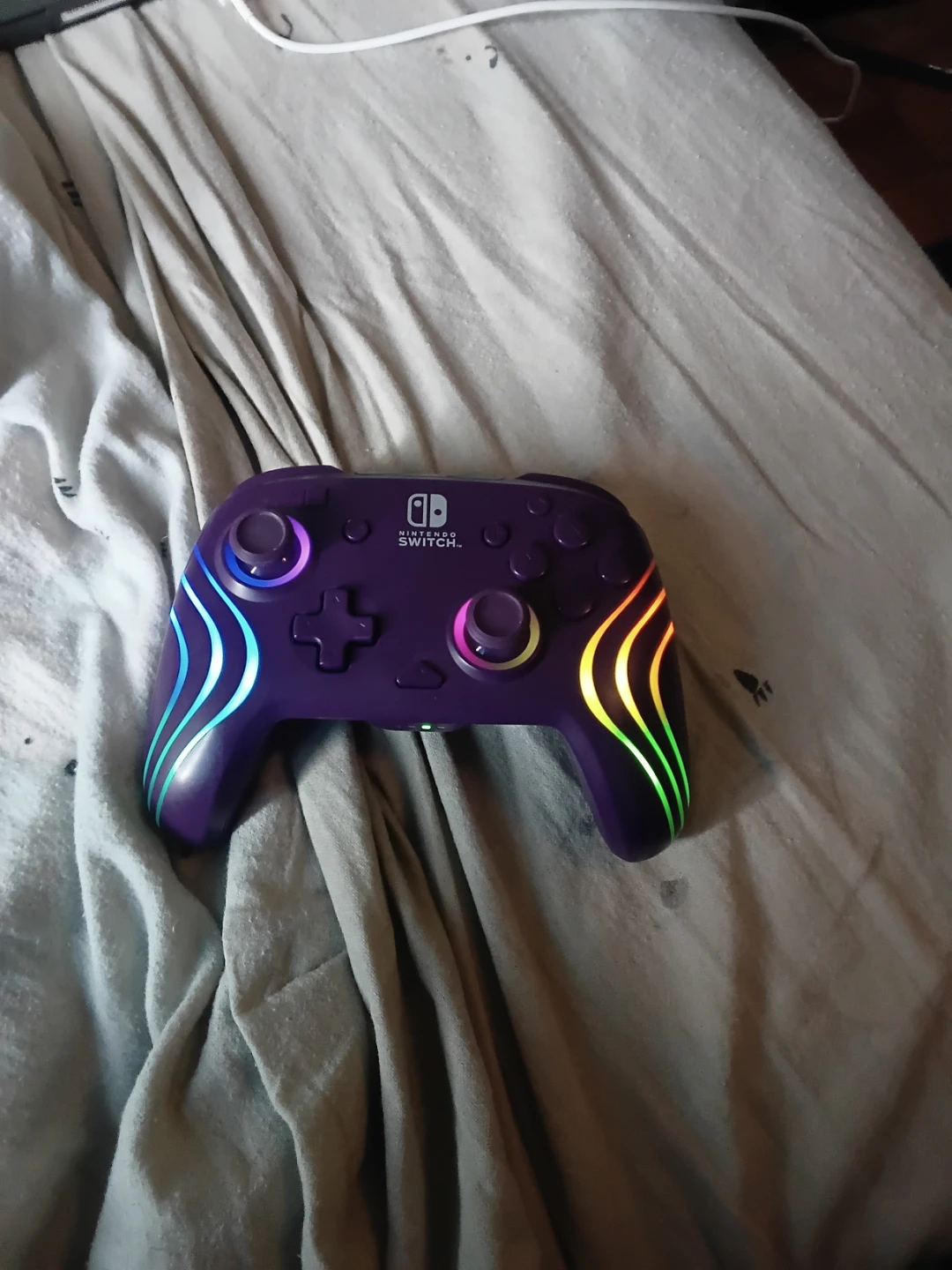 Nintendo switch lite + Purple Pro Controller +128gb sd card - photo 3