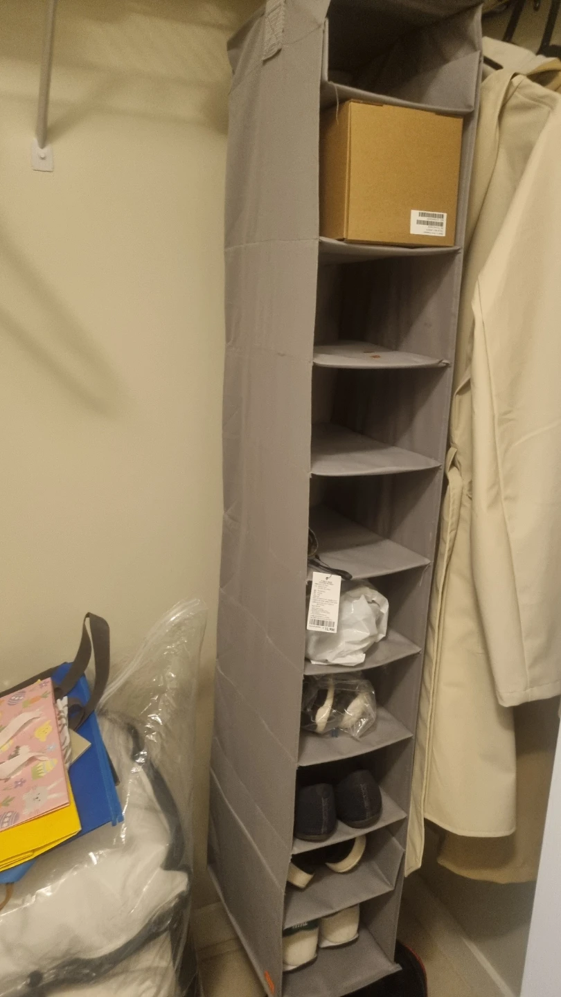 10-Shelf Hanging Closet Organizer